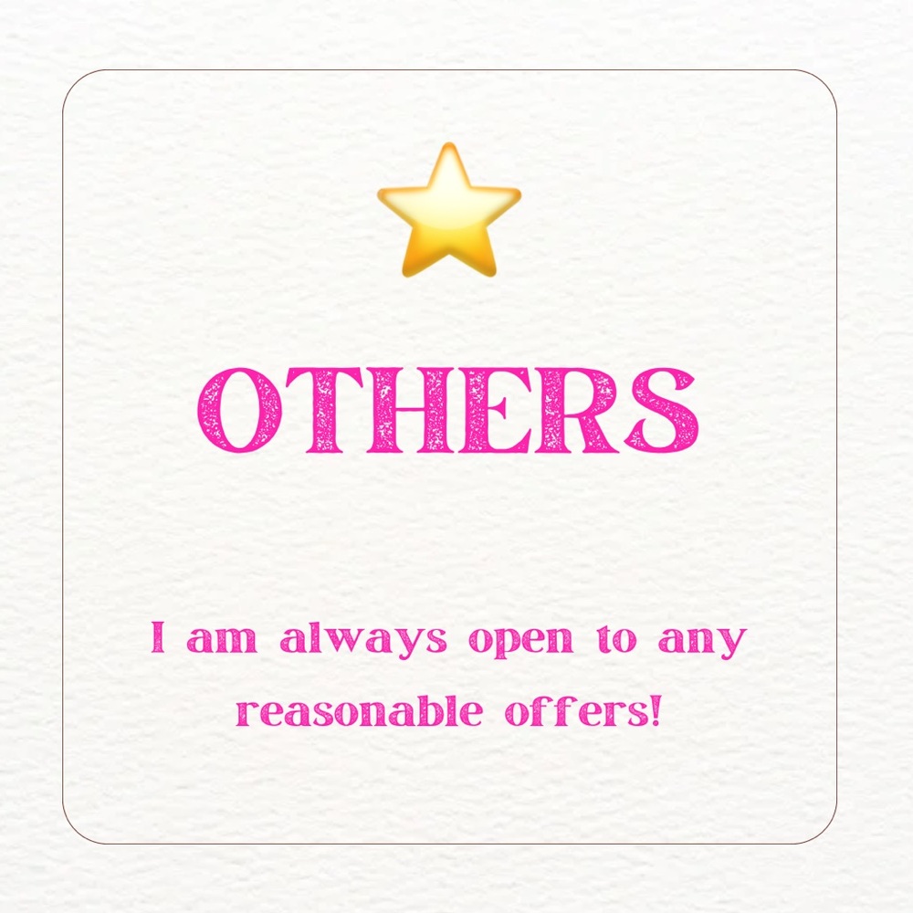 Make reasonable offers!